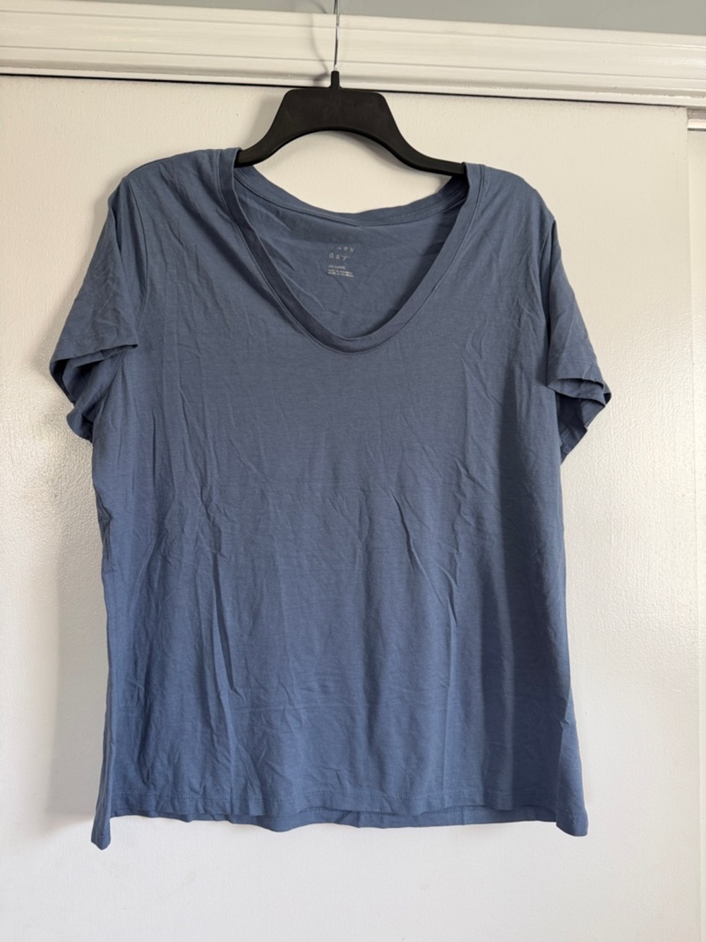 a new day Scoop Neck Short Sleeve Tee in Blue